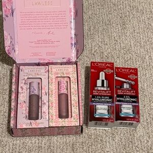 BRAND NEW SEALED LOREAL & LAWLESS Love Smack Fancy Lipstick Duo